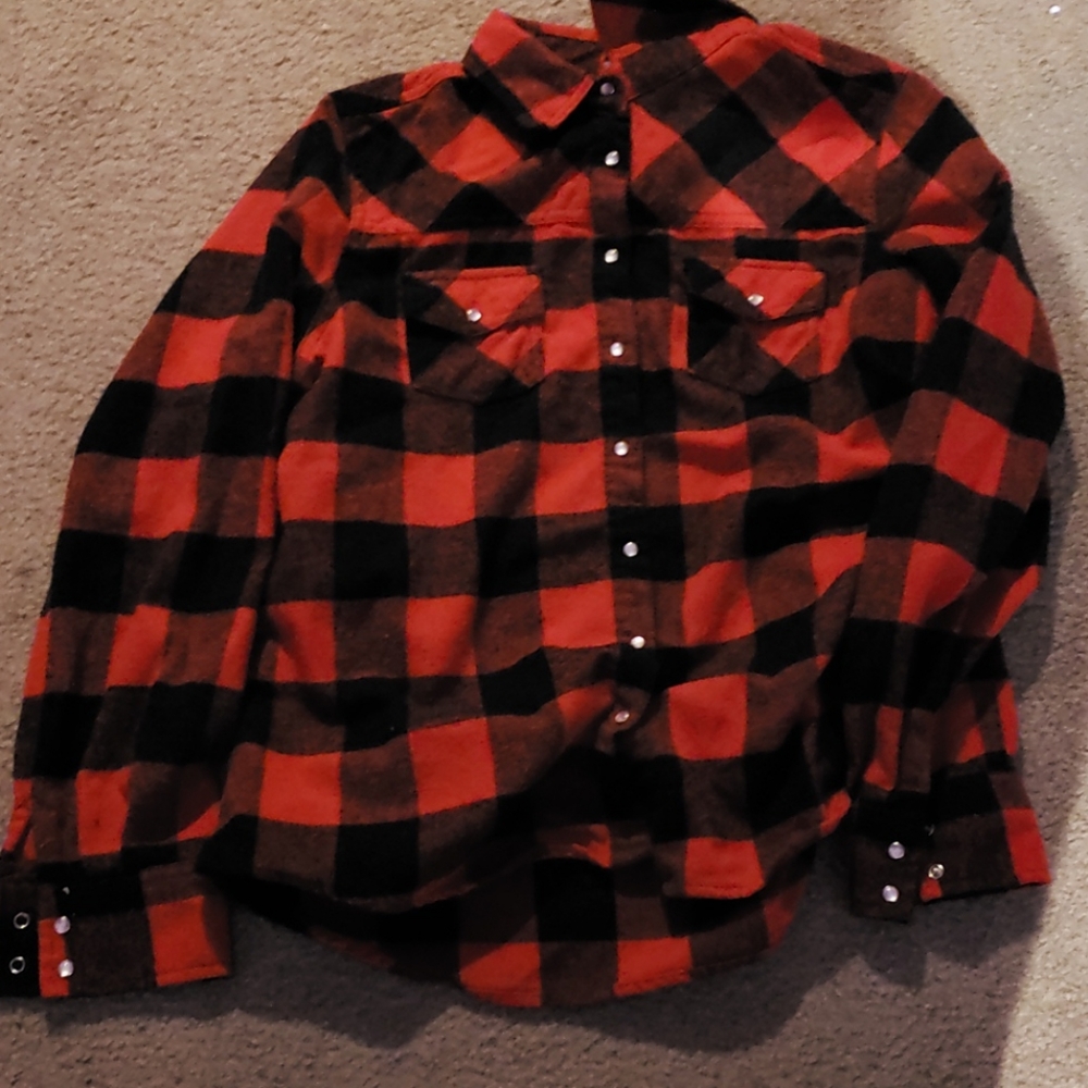 Red and black plaid flannel